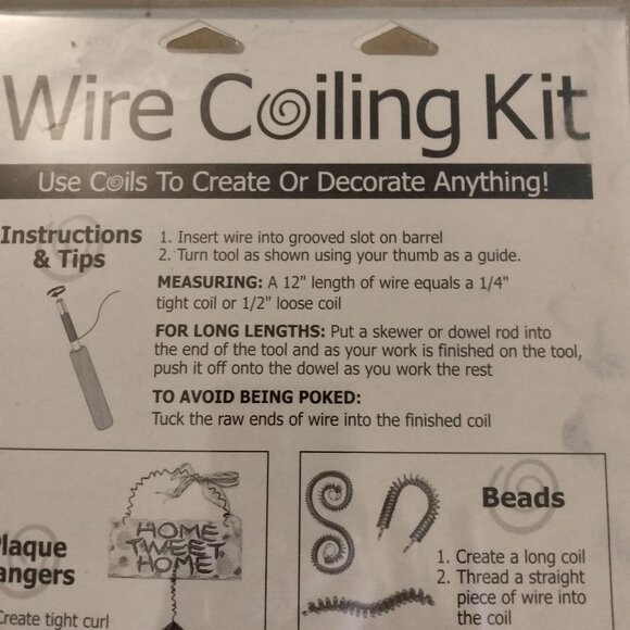 Darice Wire Coiling Kit Craft Starter Kit Tool Cutter - Picture 10 of 11